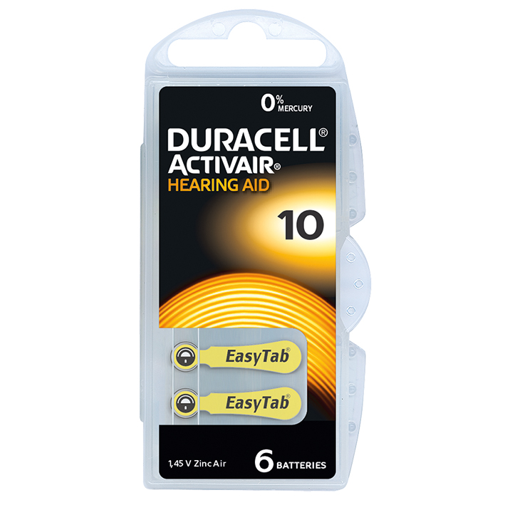 Batterie Activair Typ DA 230/10, 1,45 V für Hörgeräte