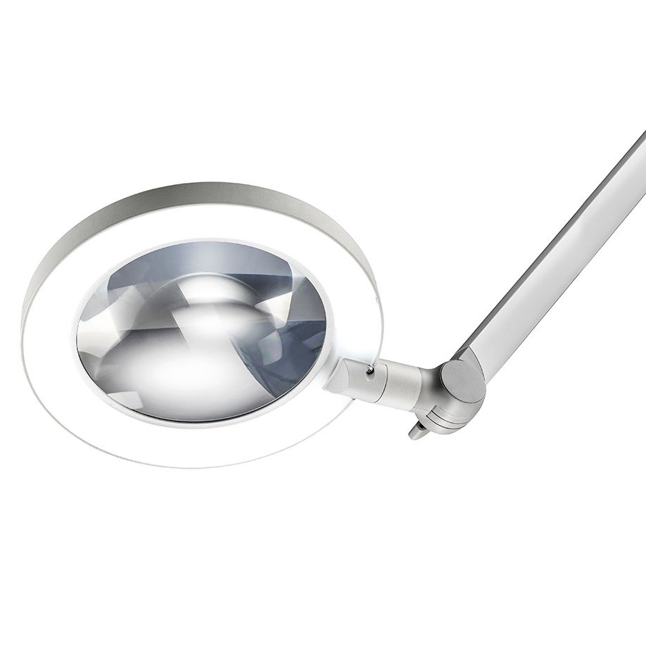 LED-Lupenleuchte reinweiß OPTICLUX 10-2 P TX (Wood-Licht)