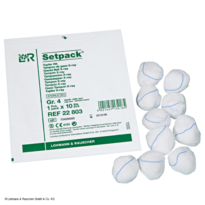Setpack Tupfer RK steril Gr. 3 pflaumengroß (10 Stck.)