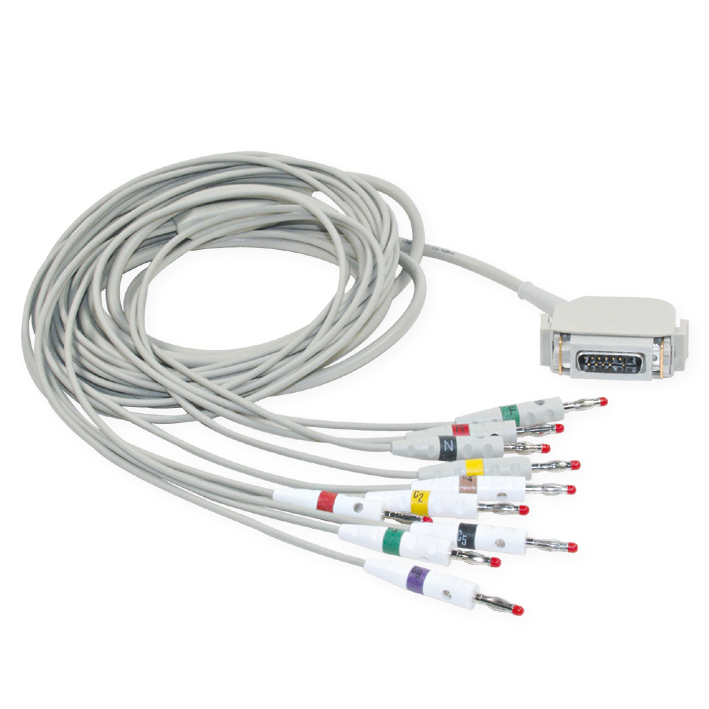 EKG-Komplettkabel mit Bananenstecker für Cardiosmart EK36/41/43/53/403/413/