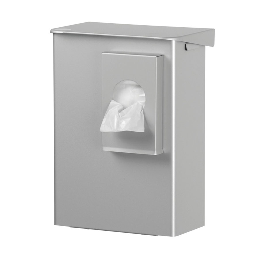 ingo-man classic Hygiene-Abfallbox 6 Ltr. AB6HB2A Aluminium silber eloxiert