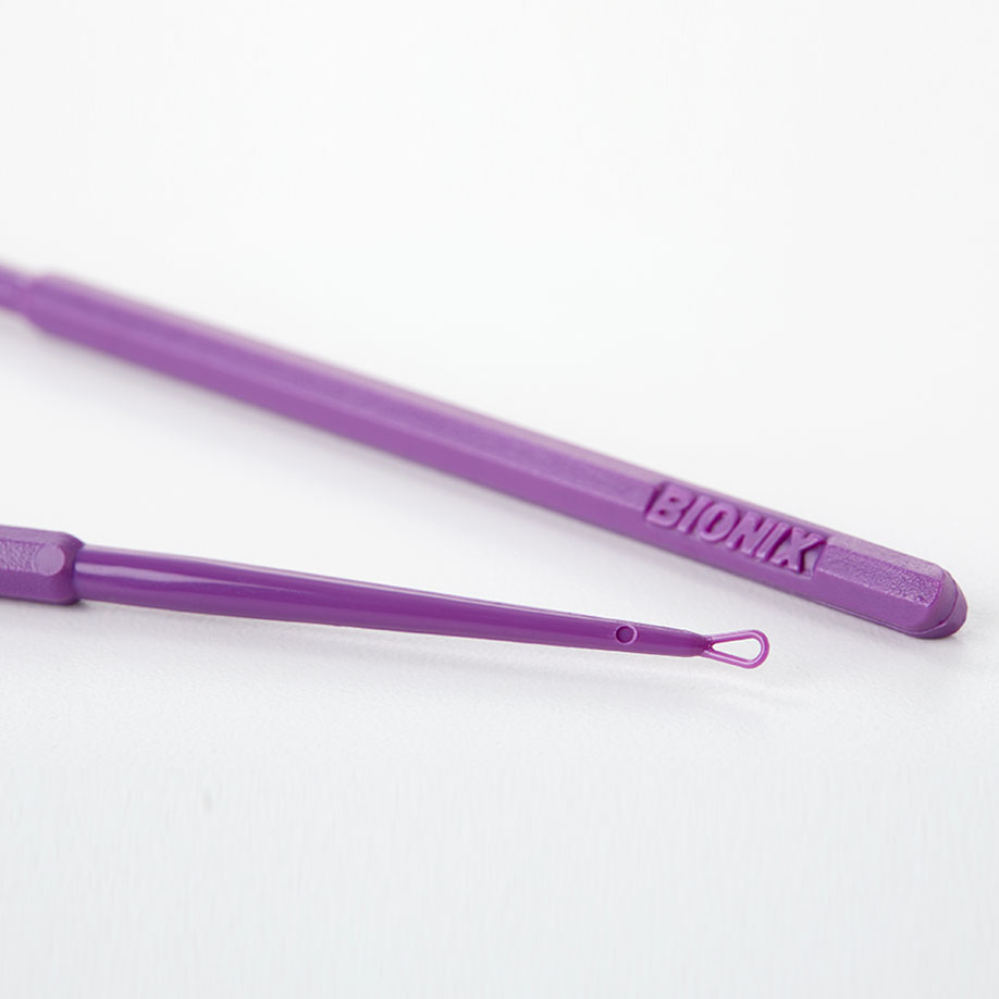 Einmal-Kunststoff-Ohrküretten Versa, violett (50 Stck.)