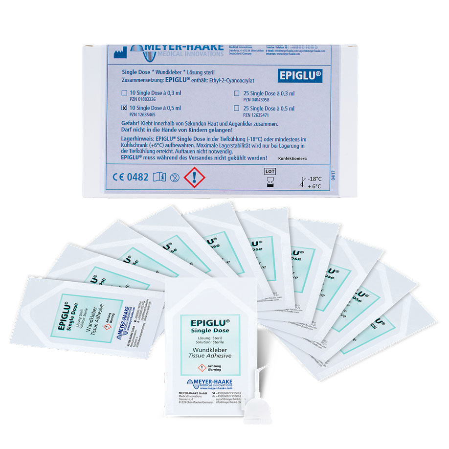 EPIGLU Wundkleber Single Dose Dosetten (10 Stück à 0,5 ml)