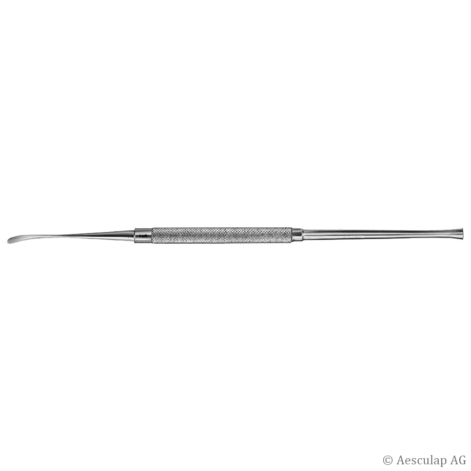 FREER Raspatorium, gebogen, 190 mm, spitz, 4 mm breit