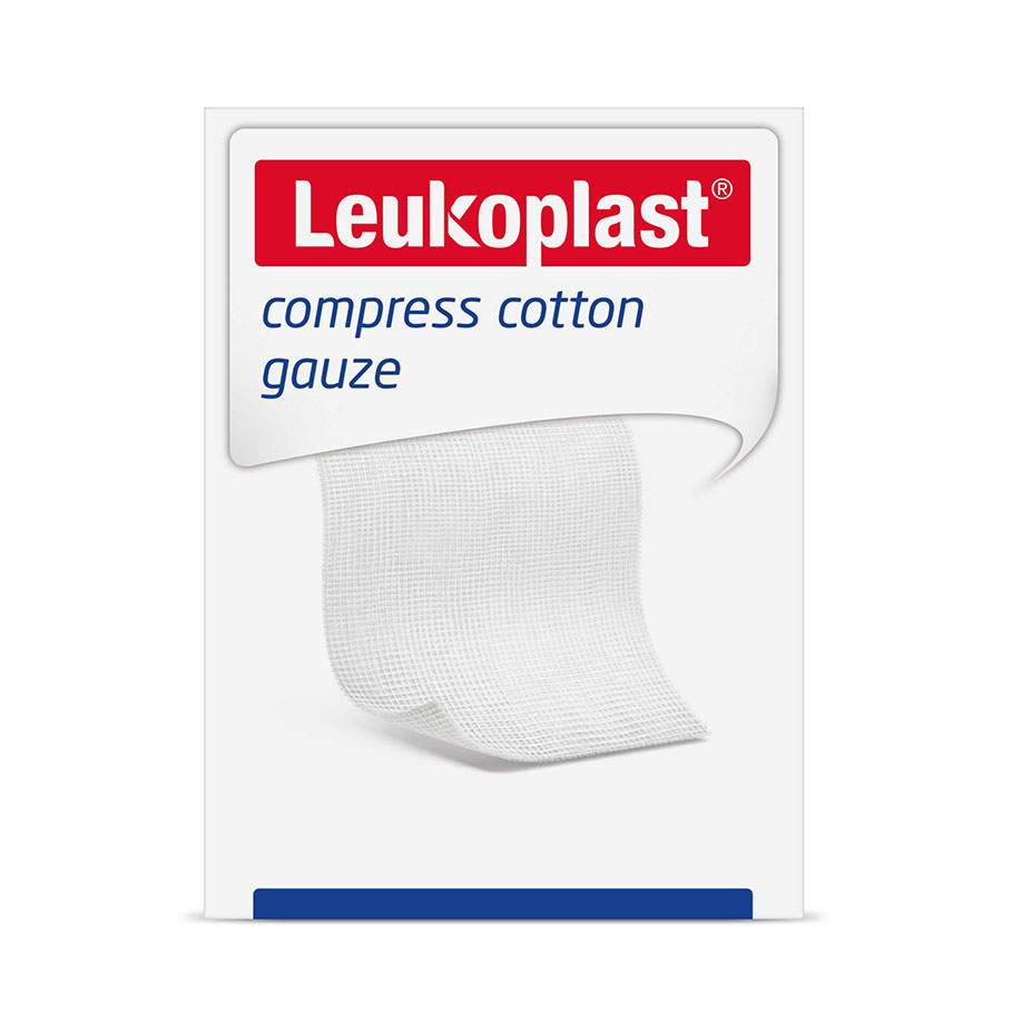 Leukoplast Compress Cotton Gauze unsteril, 7,5x7,5 cm,12-fach (100 Stck.)