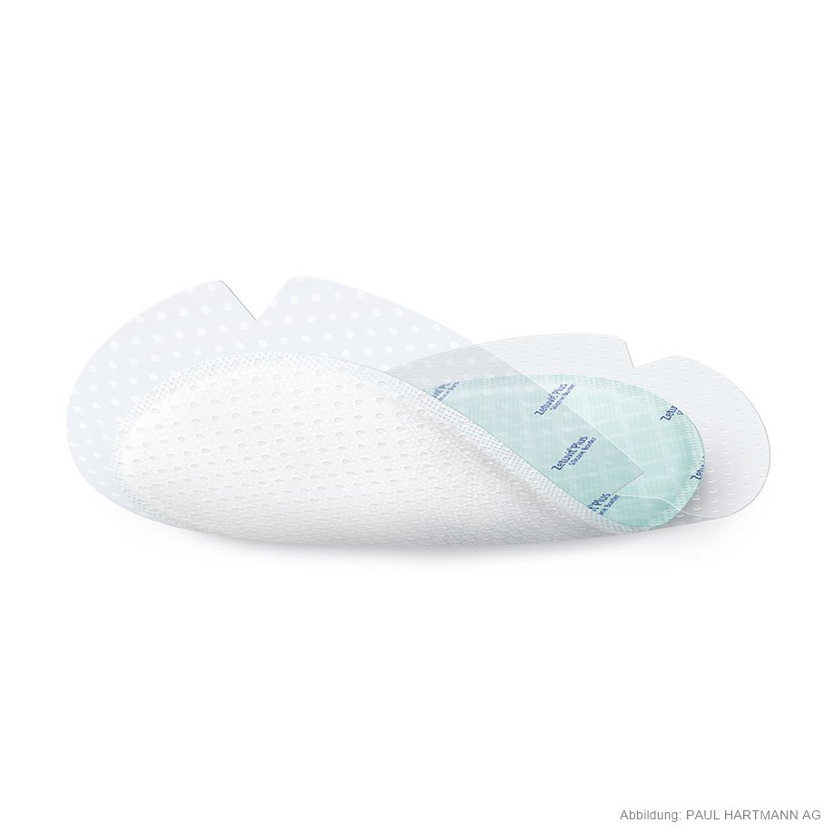 Zetuvit Plus Silicone Border Oval Saugkompressen 13 x 15,5 cm (10 Stck.)