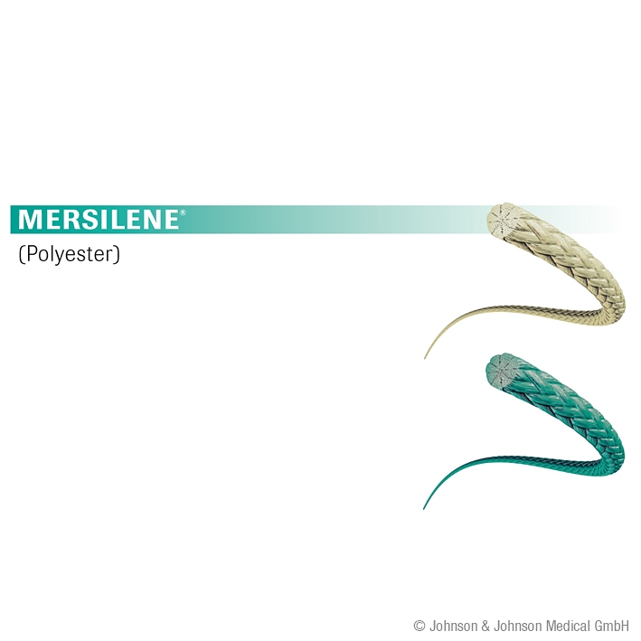 MERSILENE SH 1=4 grün geflochten Nahtmaterial Fadenlänge 75 cm (36 Stck.)