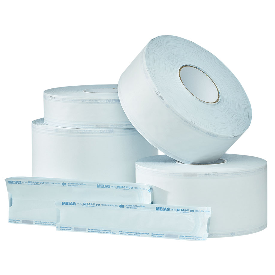 MELAfol+ Sterilisierverpackung (Rolle, 25 cm x 200 m)