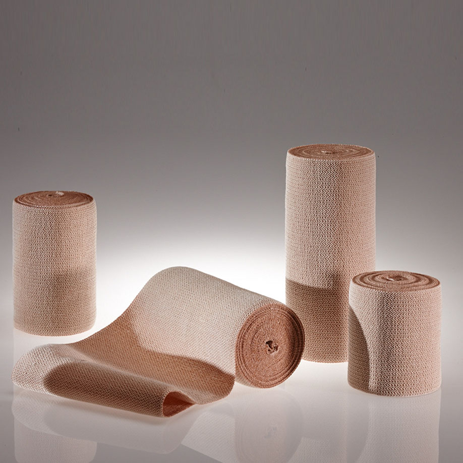 ELASTUS Kurzzugbinden hautfarben, 5 m x 10 cm (10 Stck.)