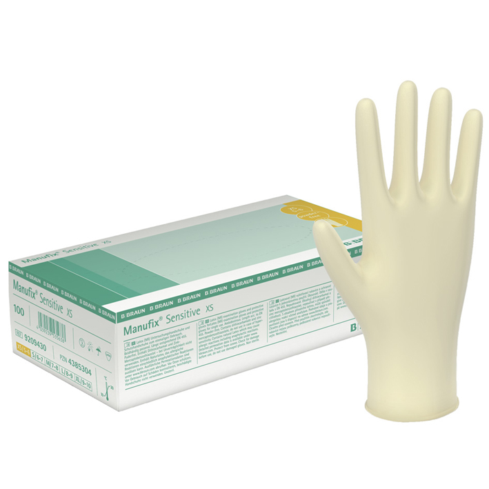 Manufix Sensitive U.-Handschuhe, PF, Latex, extra klein