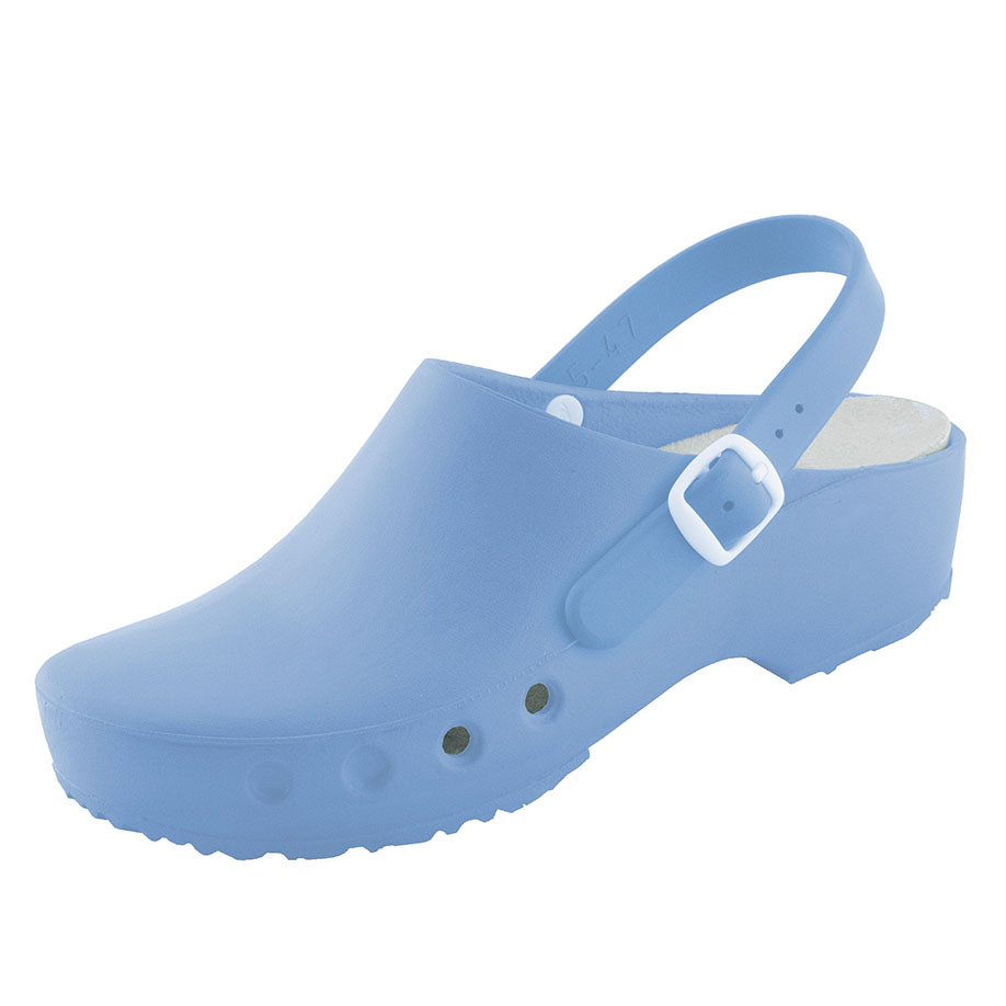 antist. ChiroClogs Classic mit Fersenriemen hellblau, Gr. 44