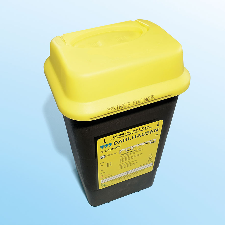 Abwurfbehälter Sharpsafe 7 Ltr. large mit Dual protect pro