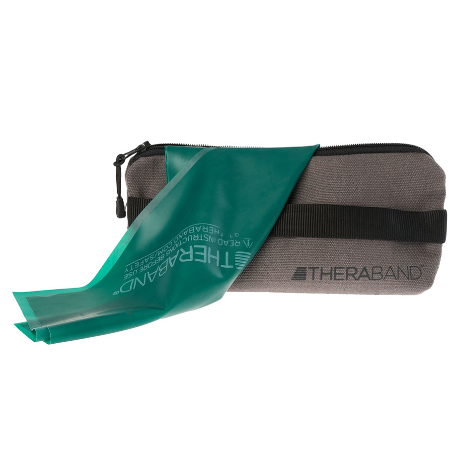 TheraBand 2,5 m, grün/stark, inkl. Türanker-Tasche mit Übungsanleitung