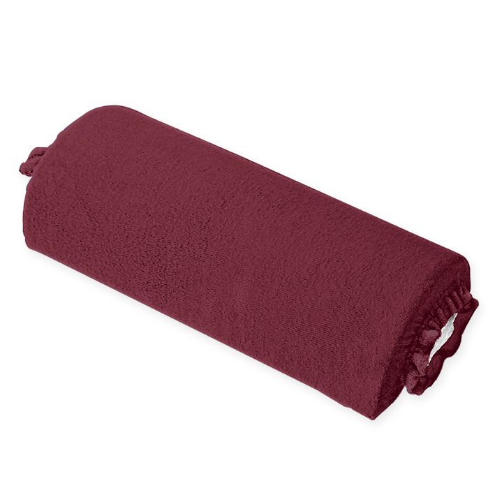 Nackenrollenbezug Frottee brombeer, für Halbrollen 40 cm