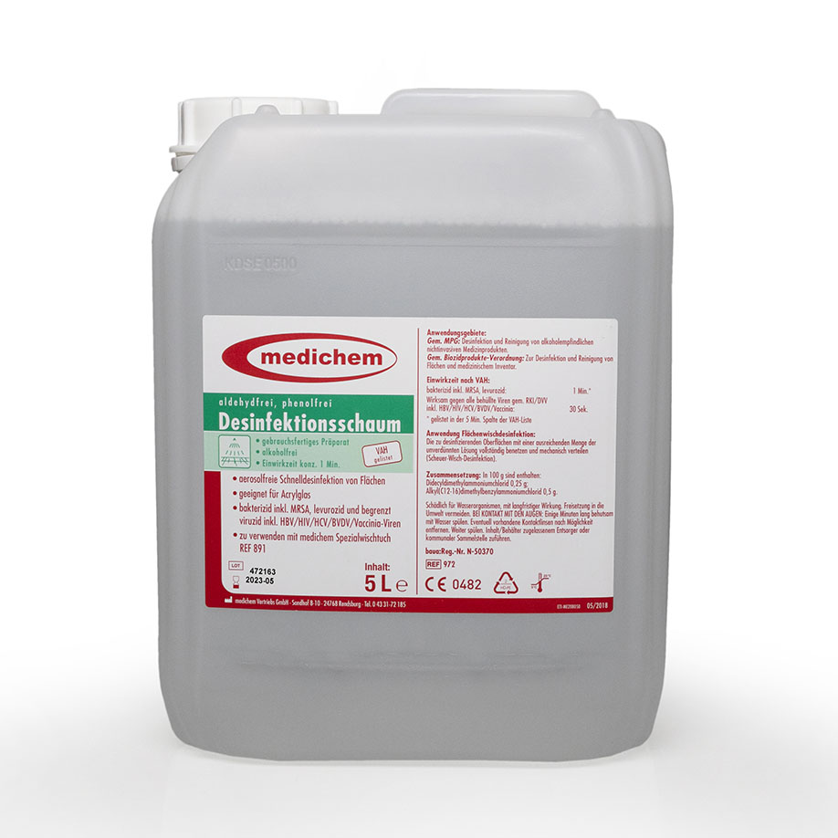 medichem Desinfektionsschaum 5 Ltr.