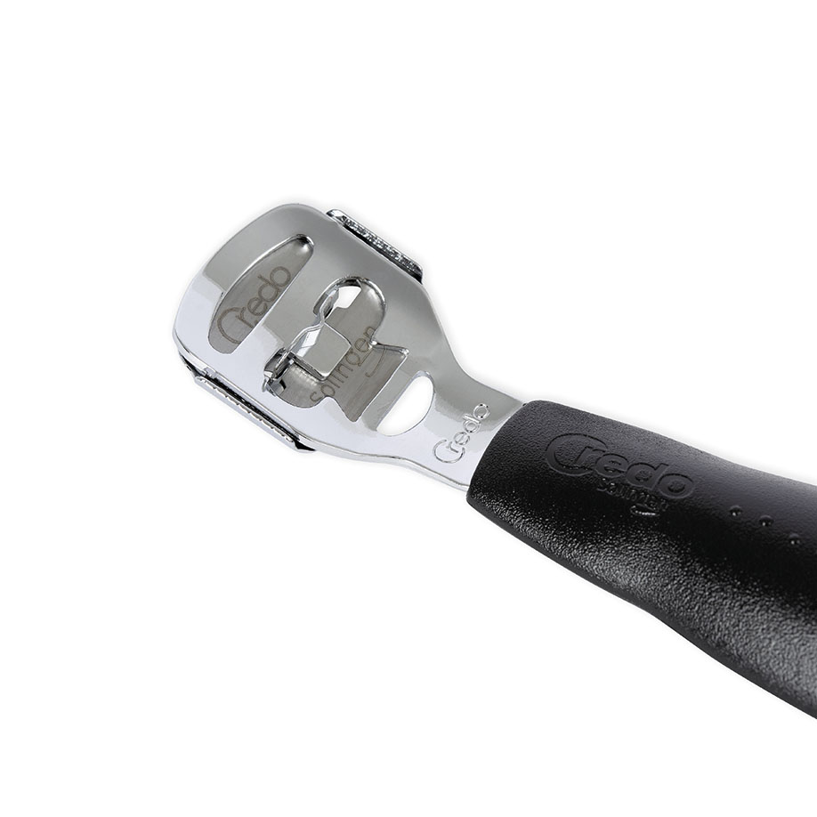 Credo Hornhaut-Längshobel mit Raspelclip inkl. 10 Klingen - BlackLine
