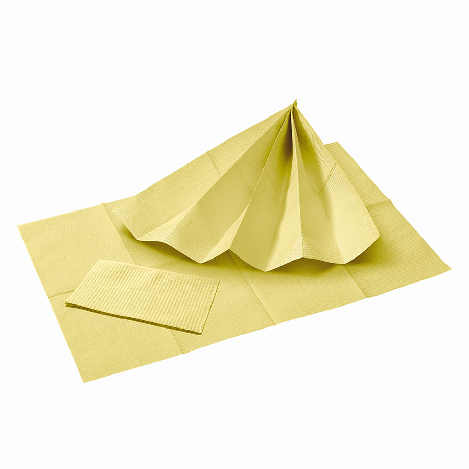 Patientenservietten, yellow, 33 x 45 cm, 2-lagig (500 Stck.)