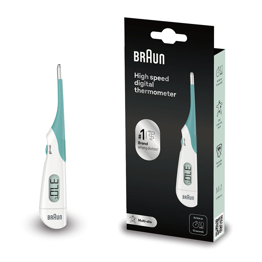 Fieberthermometer BRAUN HighSpeed PRT 1000 weiß