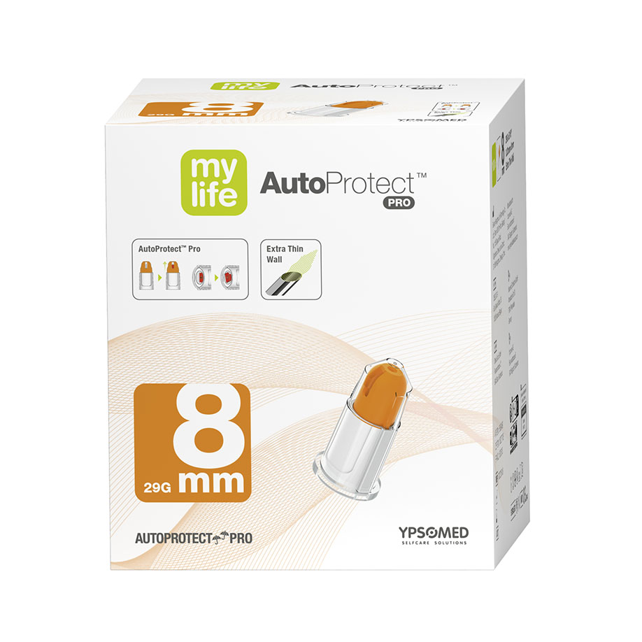 mylife AutoProtect PRO 0,33 x 8 mm, Sicherheits-Pen-Nadeln 29 G (100 Stck.)