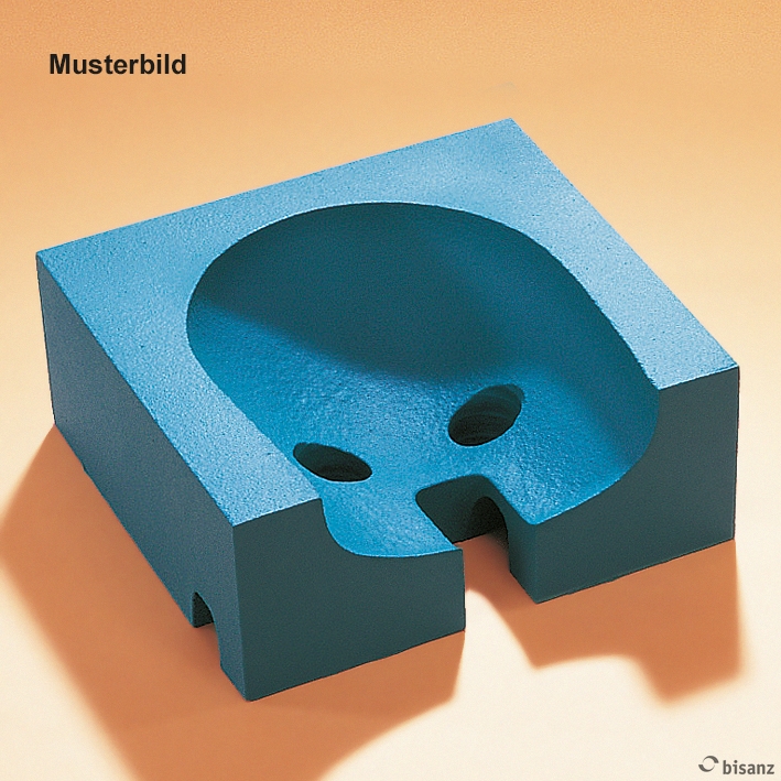 Intubationskissen für Bauchlage blau, dicht, 24 x 25 x 12 cm