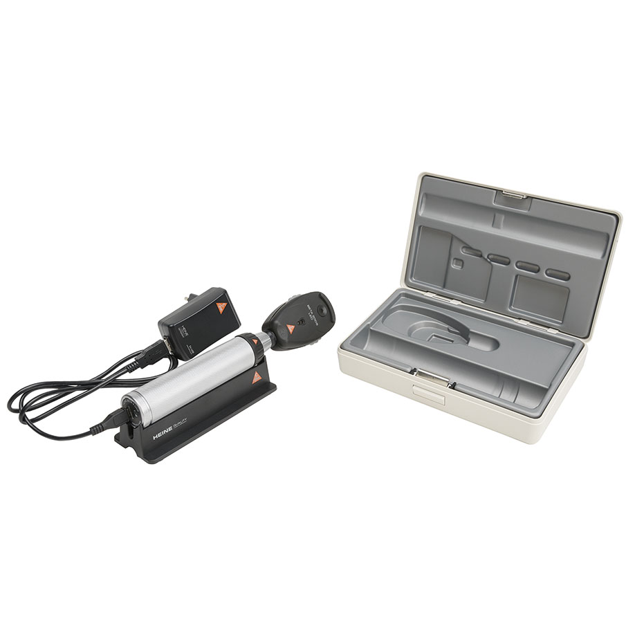 BETA 200 S LED Ophthalmoskop-Set mit BETA4 USB Ladegriff