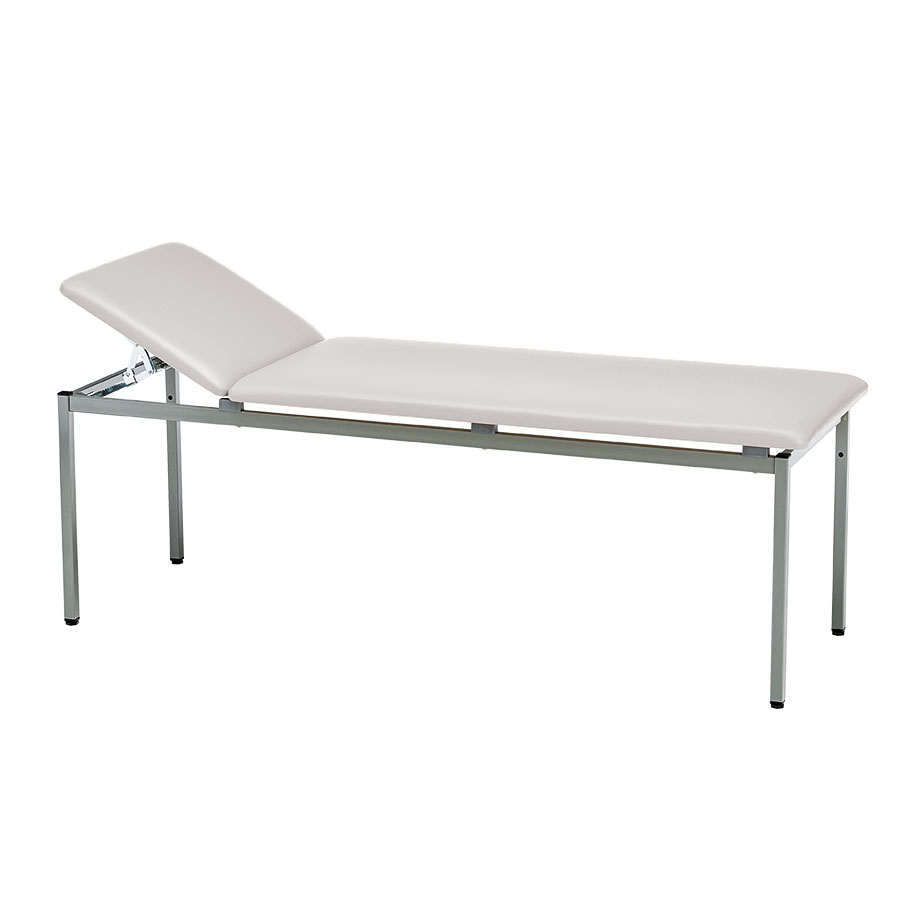 Untersuchungsliege classic silbergrau, graualuminium lackiert,inkl.Rollenhalter
