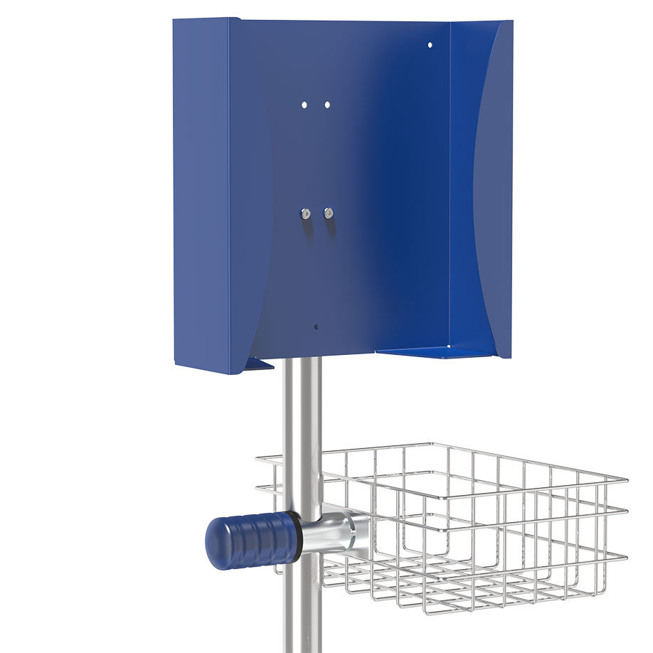 mobiles Hygienecenter, ultramarinblau RAL 5002
