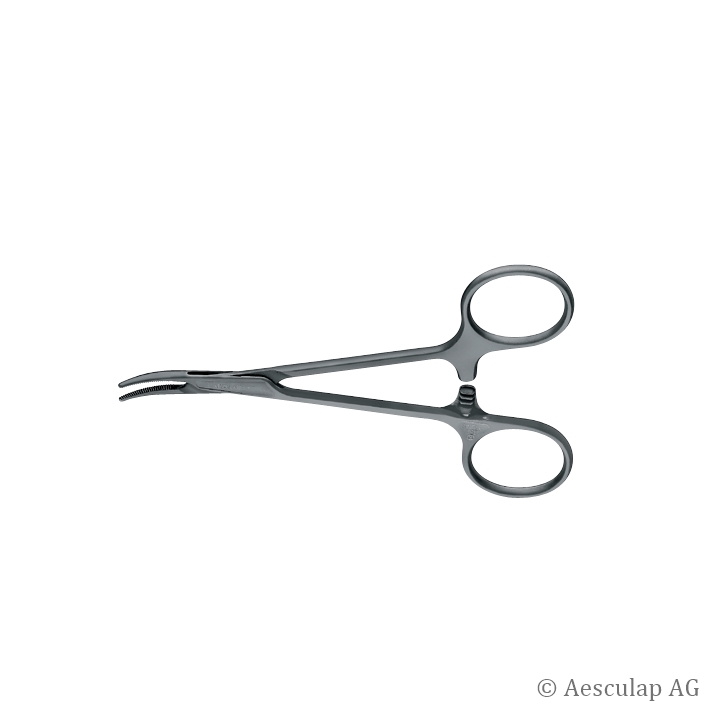 SUSI Mosquitoklemmen Halsted, gebogen, 12,5 cm, zum Einmalgebrauch (20 Stck.)