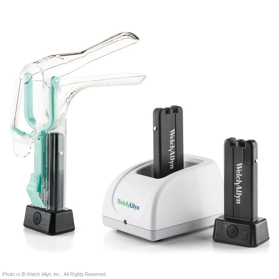KleenSpec 800 Vaginalspekula mit kabelloser Beleuchtung inkl. Ladegerät,