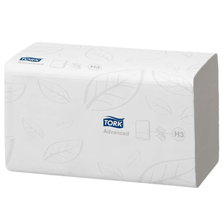 Tork ZZ Einmal-Handtücher H3 weiß, 2-lagig, 23 x 23 cm (15x250 Bl.)