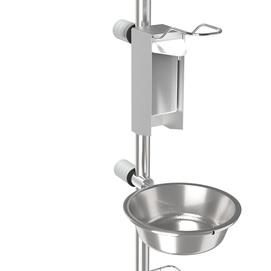 mobiles Hygienecenter, silber RAL 9006