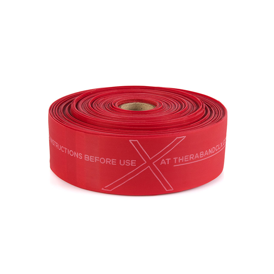 TheraBand CLX Band ca. 22 m mittel - rot