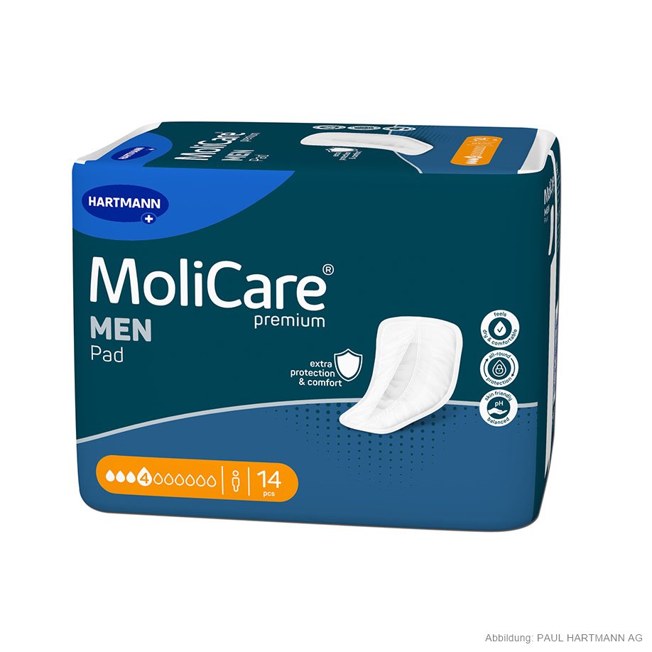 MoliCare Premium MEN PAD 4 Tropfen Inkontinenzeinlagen (14 Stck.)