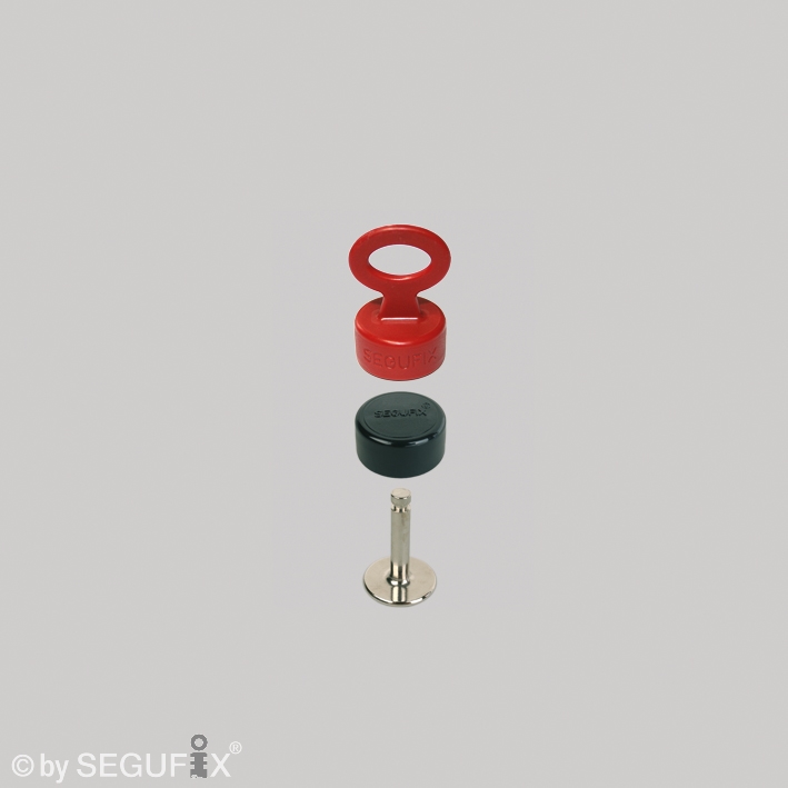 SEGUFIX-Standard mit Schrittgurt robust Gr. S mit Magnetschloss-System schwarz