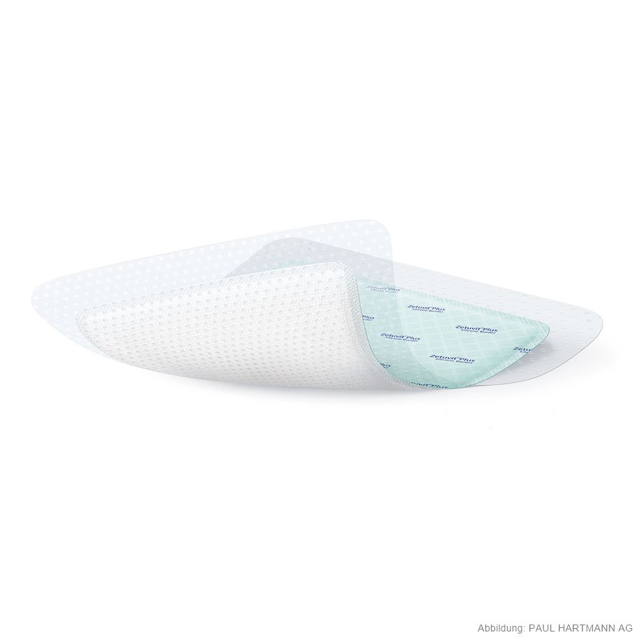 Zetuvit Plus Silicone Border Saugkompressen 20 x 20 cm (10 Stck.)
