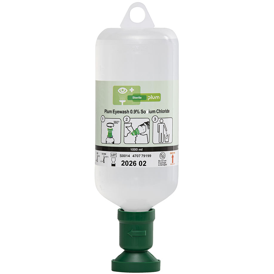 Plum Wound and Eyewash 1000 ml (0,9 % Natriumchloridlösung)