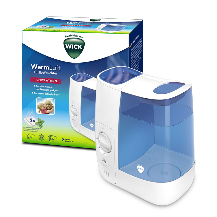 WICK Warmdampf-Luftbefeuchter WH845E2 weiß/blau