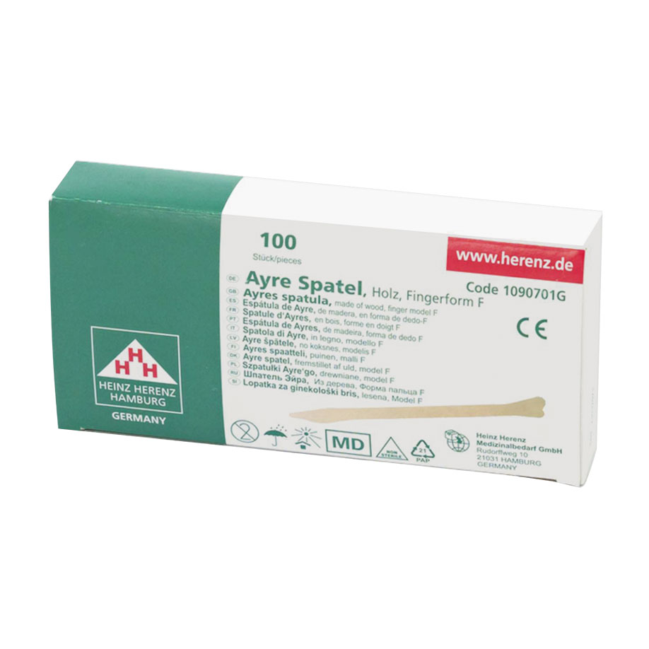 Cervix Ayre Spatel 175 x 10 x 1,65 mm unsteril, Spatelform F (100 Stck.)