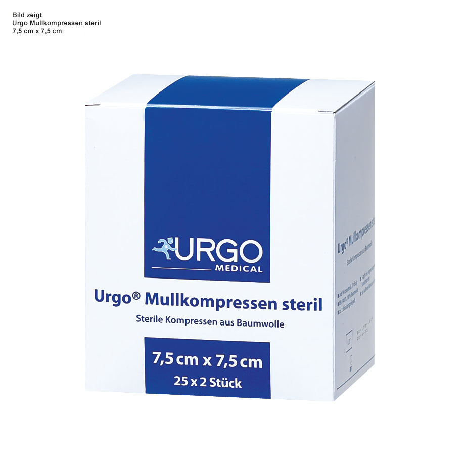 Urgo Mullkompressen 8-fach steril, 10 x 10 cm (25x2 Stck.)
