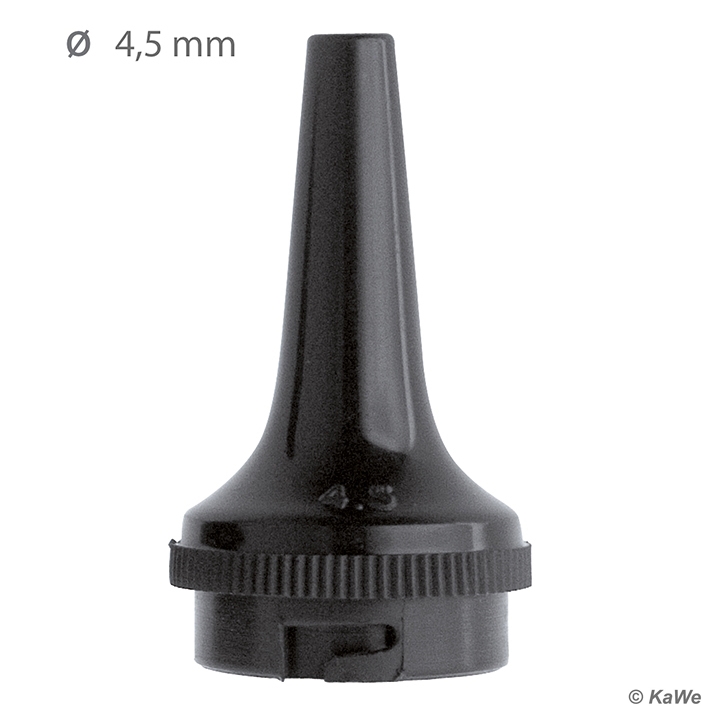 Dauer-Ohrtrichter schwarz, Ø 4,5 mm (3 Stck.)