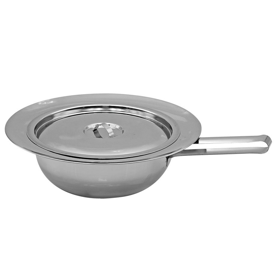 *Stechbecken aus Edelstahl mit Deckel für Erwachsene -nicht mehr lieferbar-/Alternative: MEG 636005