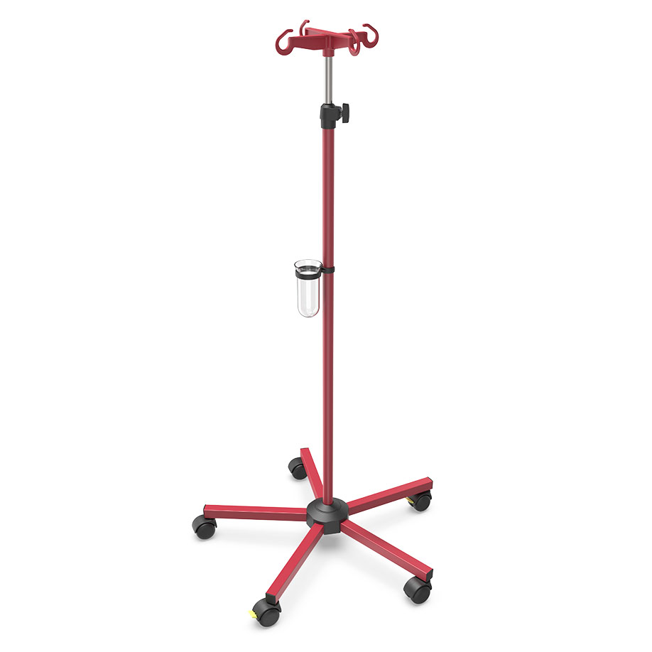Infusionsständer ratiomed rot (RAL 3020)