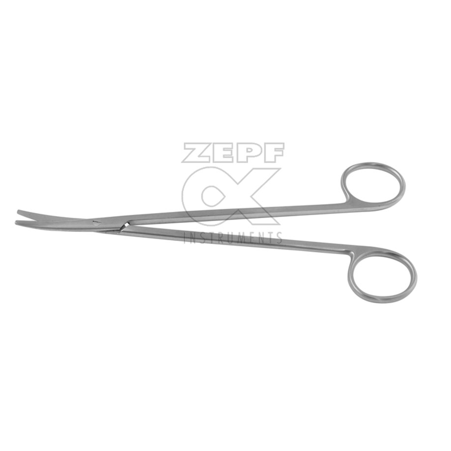 METZENBAUM Präparierschere, gebogen, stumpf/stumpf, 11 cm, TC-Ausführung