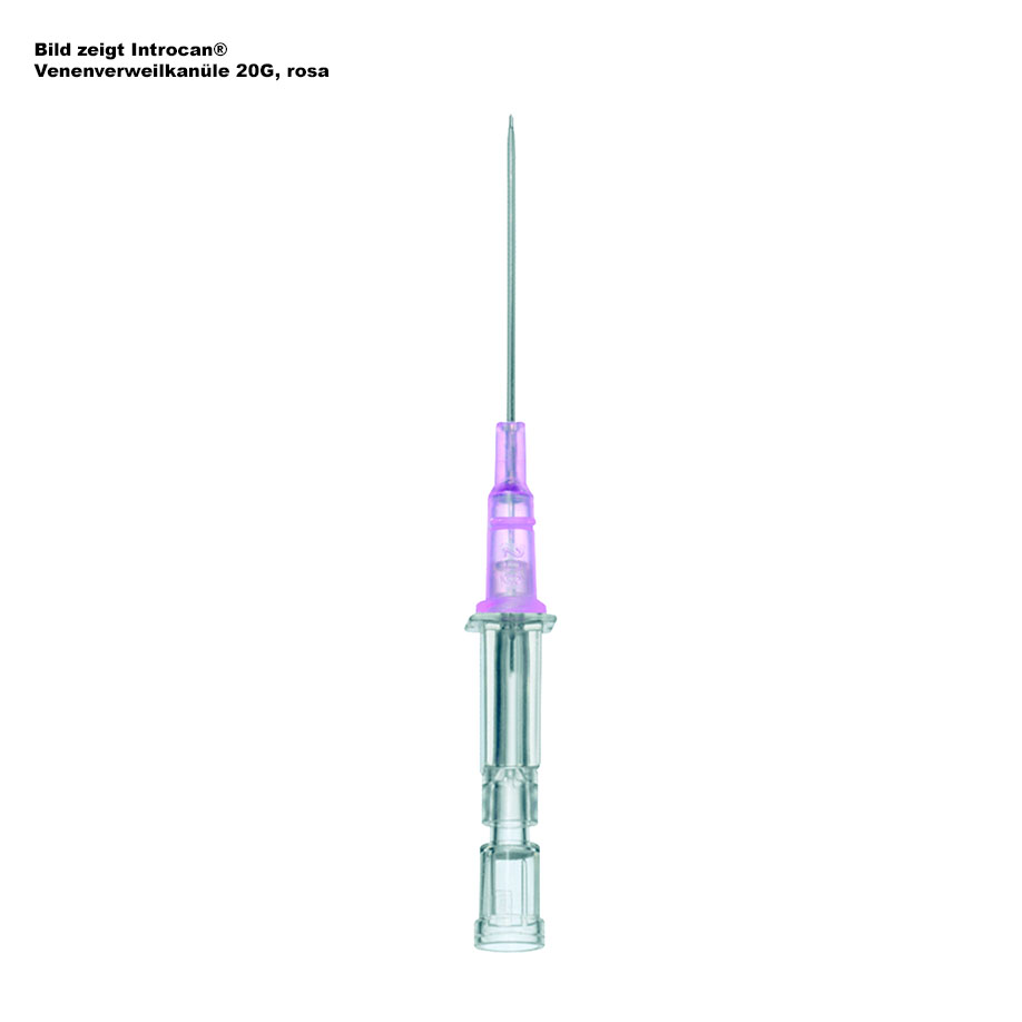 Introcan Venenverweilkanüle 20 G, 1,1 mm rosa, 32 mm Stichlänge