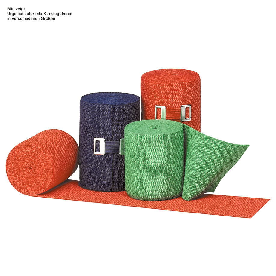 Urgolast color mix Kurzzugbinden, 3 Farben, 5 m x 10 cm (10 Stck.)