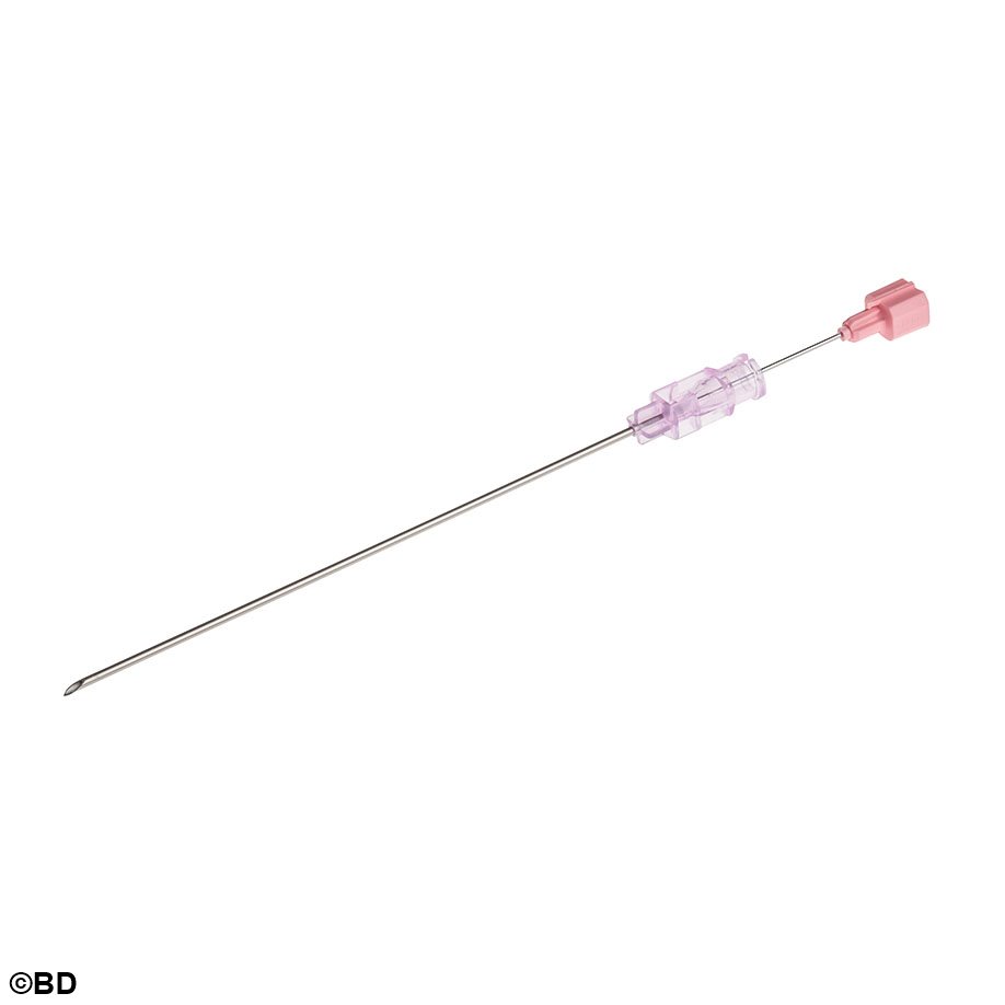 BD Spinalkanülen 18 G x 3 1/2'', 1,2 x 90 mm, rosa (25 Stck.)