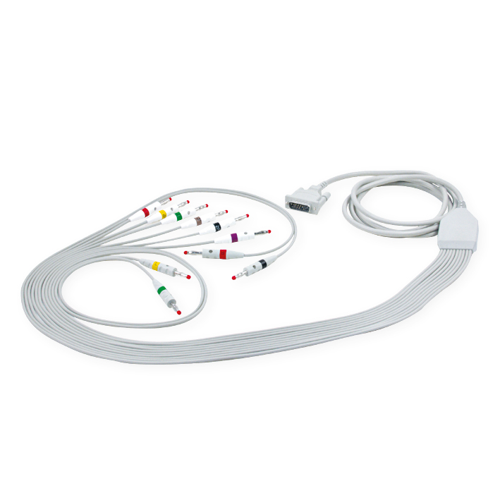 EKG-Komplettkabel mit Bananenstecker für Schiller/Custo-med/Cardiette