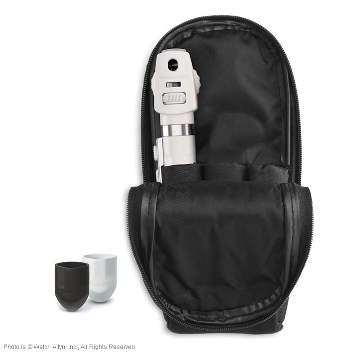Pocket Plus LED Ophthalmoskop perlweiß, inkl. Handgriff und Etui