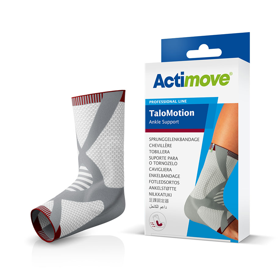 Actimove TaloMotion Sprunggelenkbandage links, Gr. M, anthrazit