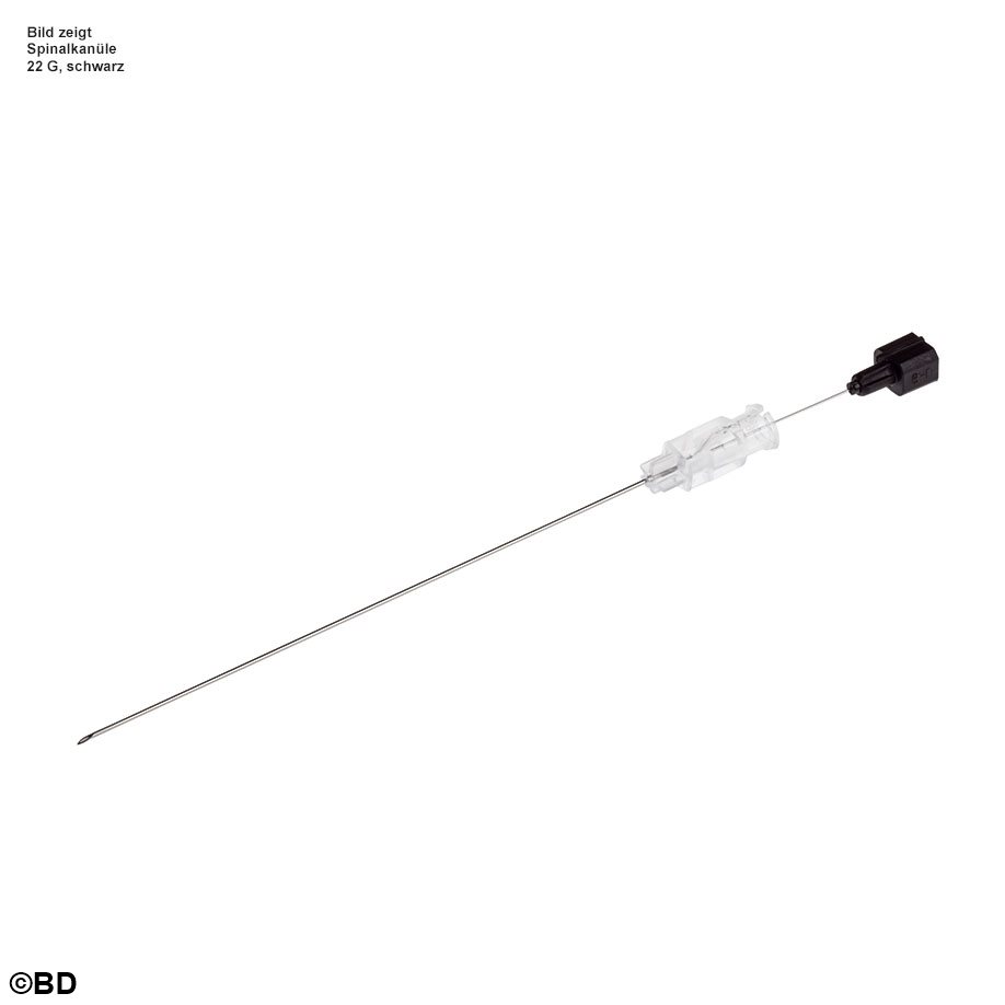 BD Spinalkanülen 22 G x 5'', 0,7 x 130 mm, schwarz (10 Stck.)